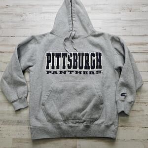 Pittsburgh Panthers Hoodie Pullover Sweatshirt Colosseum YOUTH XL Stitched Gray
